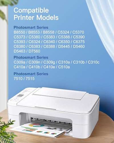 GPC Image Compatible 564XL Ink Cartridge HP Printers Replacement for HP 564XL 564 XL Ink Cartridge Combo Pack Compatible with Photosmart 7510 7515 7520 7525 C309a Printer (6 Pack with Photo Black) 3