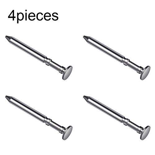 Ruisita 3 Ounces Tungsten Weights Cylinders Weights and 4 Pieces Polished Axles 3/8 Inch Incremental Cylinders Weights Speed Axles Kit Compatible with Your Car 4