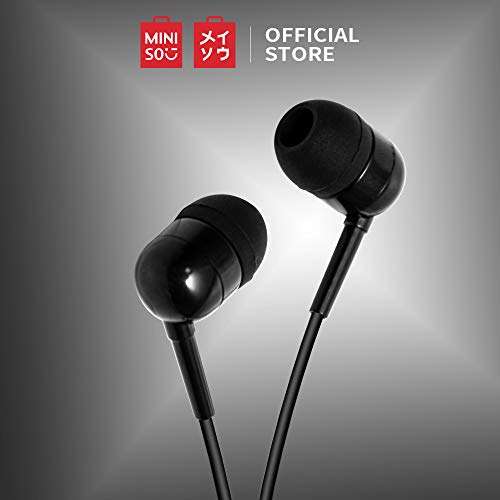 MINISO Wired in Ear Earphone with Mic (Black) 2