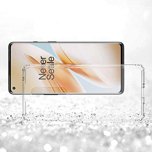 CoverON Slim TPU for OnePlus 8 Case T-Mobile, Flexible Soft Phone Cover - Clear 4
