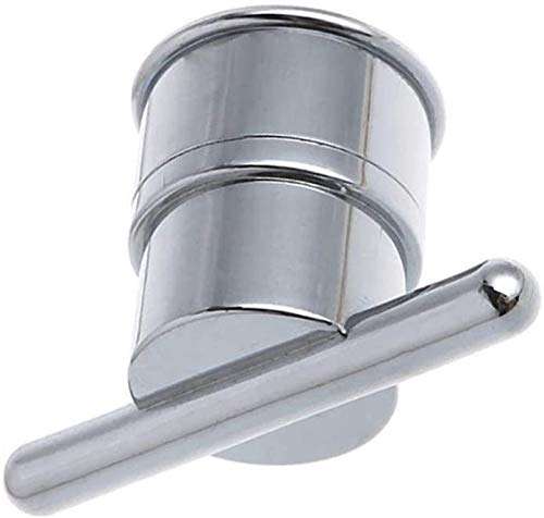 Dpprdl Door Handles Electroplated Plastic Single Hole Shower Door Knob Handles for Interior Furniture Shower， 2 Pieces (Color : S (Color : Silver) 3