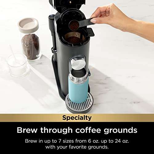 Ninja | Coffee Maker | Single Serve |Brew with Coffee Pods & Grounds| Compatible with K-Cup Coffee Pods | 4 Brew Styles, up to 24oz Cup Sizes & 56oz Removable Reservoir | Black | PB051 3