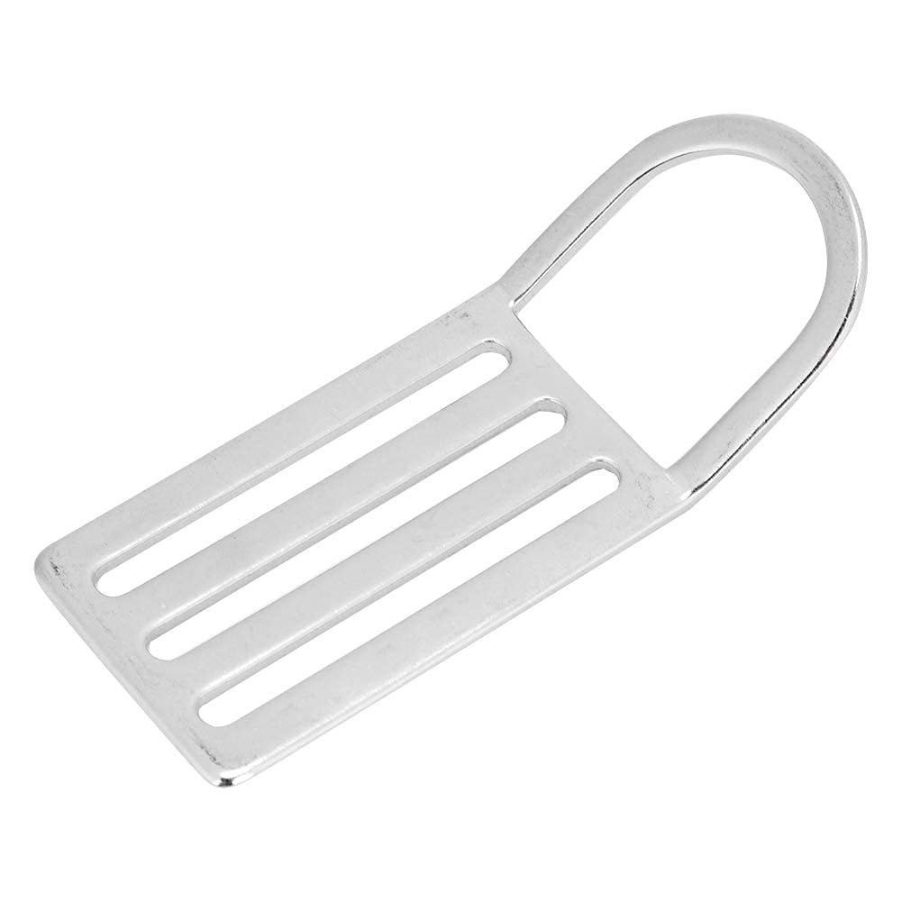 Demeras Diving D-Ring, Diving Weights Folding Pad Eye Stainless Steel Weight Belt Keeper Slider Stopper Holder for Scuba Diving 6