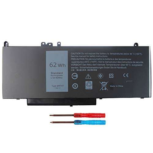 DMKAOLLK E5470 6MT4T 62WH Battery for Dell Latitude E5470 E5570 5470 5570 Precision 3510 Series Notebook TXF9M WTG3T 7V69Y 07V69Y 79VRK 0C1P4 451-BBUN 451-BBUP 451-BBTW 7.2V 1