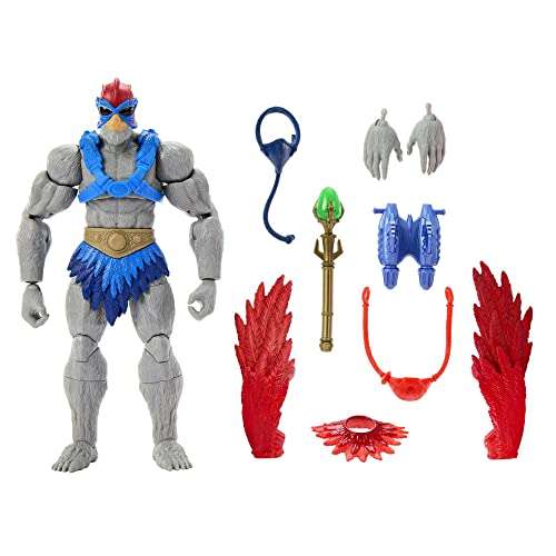 Masters of the Universe Masterverse Action Figure, Stratos Toy Collectible with Articulation & Accessories, 7 inch 1