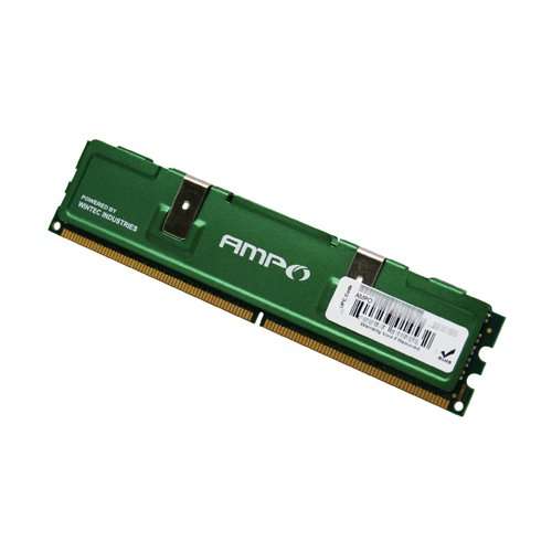 Wintec AMPO MHzCL5 1GB UDIMM Retail 1Rx8 with HS 1 Not a Kit (Single) DDR2 667 (PC2 5300) 240-Pin SDRAM 3AMD2667-1G2-R 2