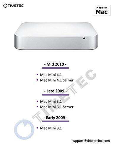 Timetec 8GB KIT(2x4GB) Compatible for Apple DDR3 1067MHz / 1066MHz PC3-8500 CL7 for Mac Book, Mac Book Pro, iMac, Mac mini (Late 2008, Early/Mid/Late 2009, Mid 2010) SODIMM Memory MAC RAM Upgrade 6