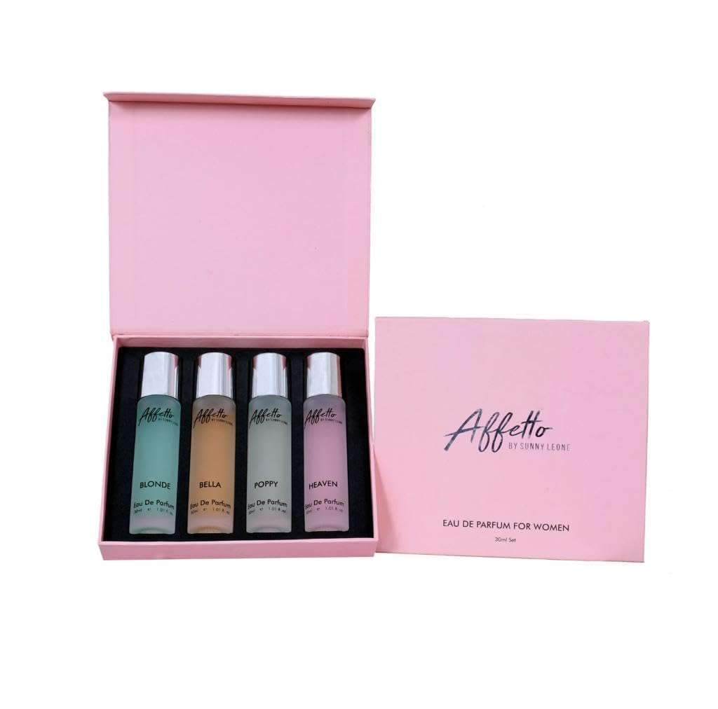 STARSTRUCK BY SUNNY LEONE Affetto Perfume Gift Pack For Women Combo Of 4 1