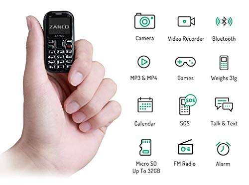 Zanco Tiny T2 - World's Smallest 3G Phone, Perfect for Travel 2
