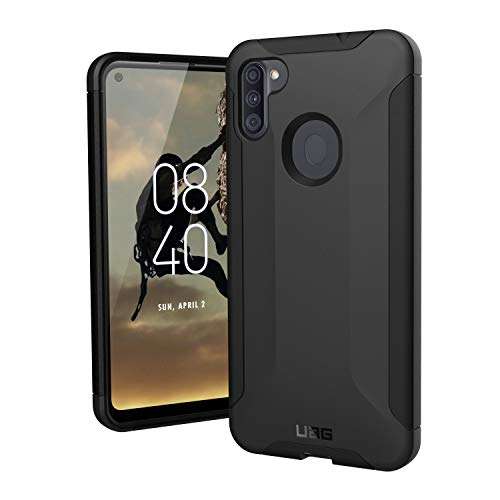 URBAN ARMOR GEAR UAG Designed for Samsung Galaxy A11 Case Scout [Black] Rugged Feather-Light Military Grade Drop Tested Protective Cover 1