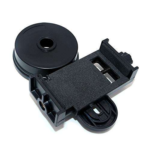 Set of 2 NUZAMAS Mobile Phone Adapters, Holders, Universal Mount for Telescope, Adjustable, Compatible with 26.4-46.4mm Binocular Monocular Spotting Scope 2