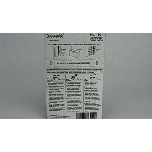 Deadbolt 1601 Keyed Door Chrm 5