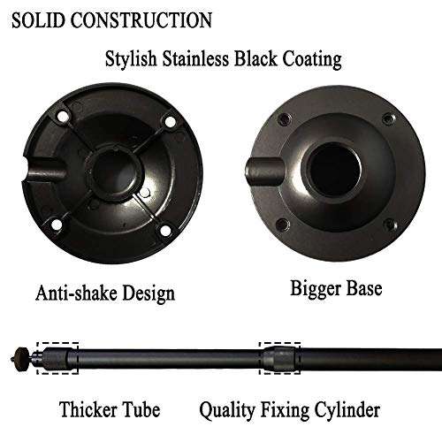 Universal Projector Mount Extendable Height Camera Mount 15-25in 360° Adjustable 3-in-1 Projector Ceiling Mount Projector Wall Mount Projector Mount Stand for Video Projector CCTV DVR Camera Black 6