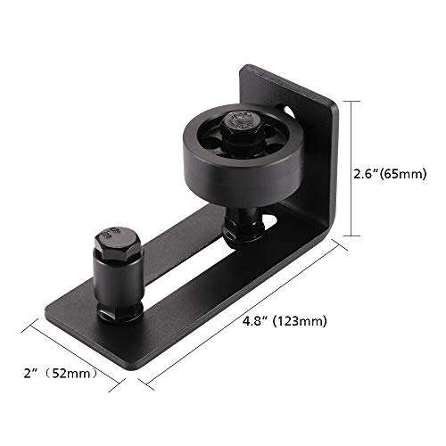 BestSeller989 8 in 1 Adjustable Barn Door Floor Guide Stay Roller Sliding Wall Mount Hardware 4