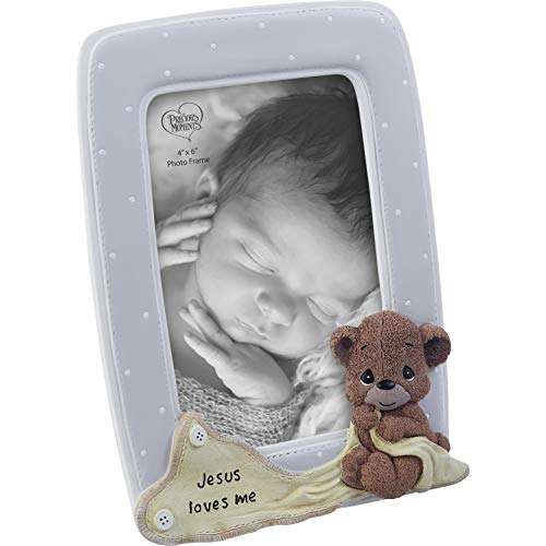 Precious Moments 203106 Jesus Loves Me Bear Resin/Glass Photo Frame 2