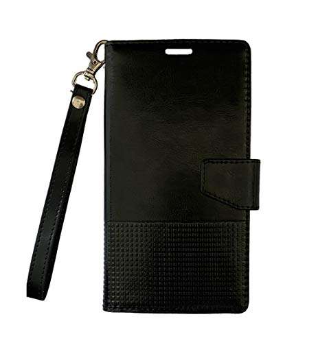 Colorcase Wallet Type Flip Cover Case for Lenovo Phab 2 Plus (6.4) - (Black) (Black) 2