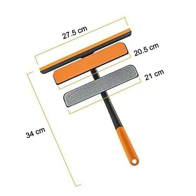 ISHNAA 3 in 1 Glass Cleaner wiper cum mop for Office, house, Car Window, Mirror, Glass, Floor and many more uses 3