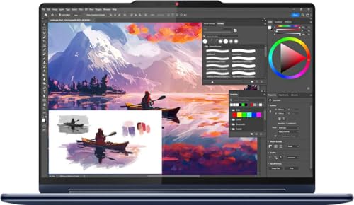 Lenovo Yoga 9 2-in-1 14" 2880x1800 Touchscreen Laptop 2024 New | Intel Ultra 7 155H 16-Core | Intel Arc Graphics | Backlit KB | FP | Thunderbolt 4 | Wi-Fi 6E | 16GB LPDDR5 2TB SSD | Win11 Pro