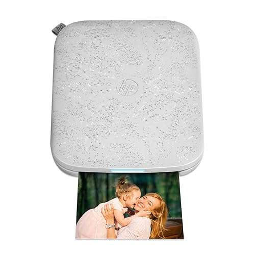 HP Sprocket 3x4 Instant Photo Printer - Kit: 20 Pack Zink Paper, Case, Photo Album, Markers, Sticker Sets, White 2