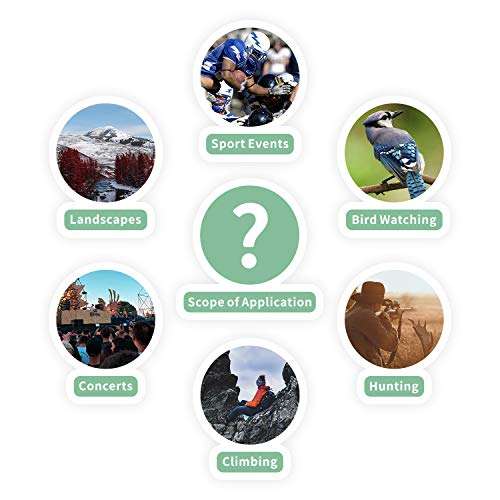 Monocular Telescope, 10x42 High Definition Monocular with Smartphone Adapter & Tripod, Waterproof Fog Proof Pocket Scope for Adults and Kids, FMC BAK4 Prism for Bird Watching Travelling Hunting 6