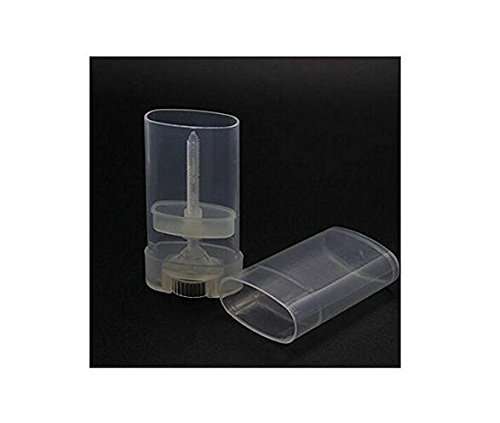 10PCS 15ml 0.5oz Clear Empty Plastic Oval DIY Lipstick Lip Balm Lip Gloss Tubes Deodorant Crayon Chapstick Tube Bottle Containers Oval Holder Case Pipe 5