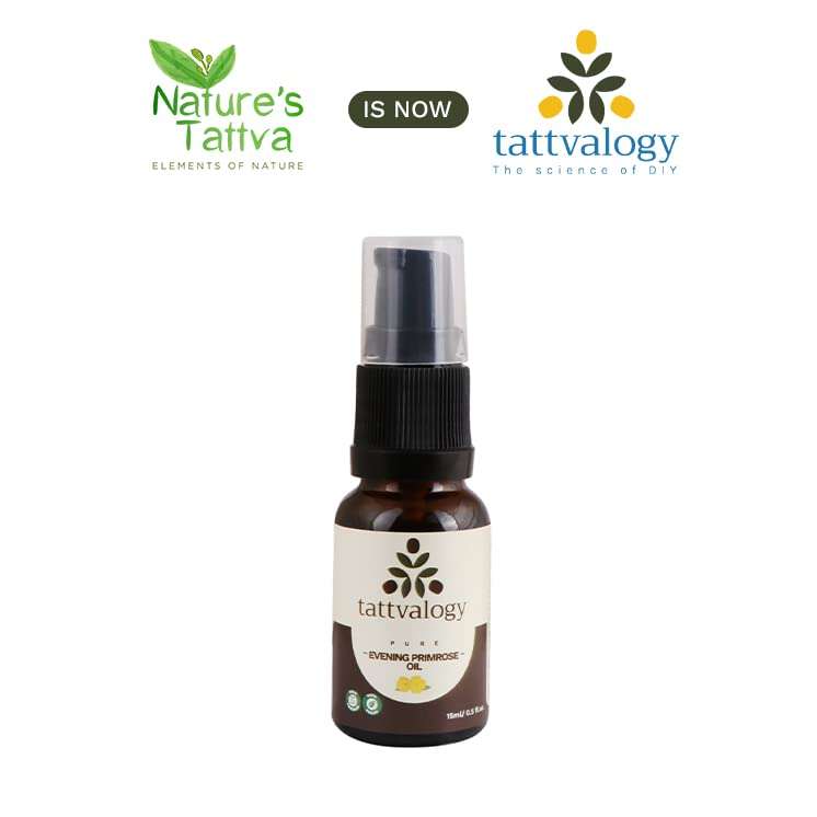 Tattvalogy Evening Primrose Carrier Oil | Cold Pressed Oil of Evening Primrose | Treats Atopic Dermatitis, Sun Damage, Signs of Aging | For Hair & Skin (15ml) 3