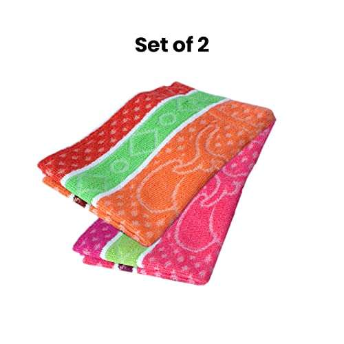 Morges Cotton Hand Towel Set for Kitchen Wash Basin Use 2 Pcs Pack of 1 4