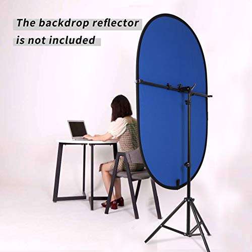 GSKAIWEN Reflector Holder Arm Stand Retractable 360 Degree Swivel Holder Arm Kit with 78.7Inches/6.5 Feet Light Stand and Bag for Photo Studio Product and Portrait Photography 6