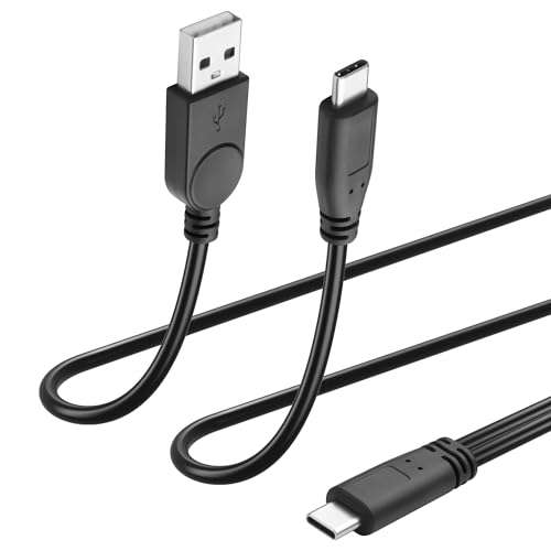 JSADZKJ USB C to USB+USB C Splitter Charger Cable,Type-C to USB Sound Card Splitter Cable 2-in-1 USB C Male OTG Cable, Support Phone,Sound Card,Microphone,for Live Streaming,Karaoke 3.28Ft 1