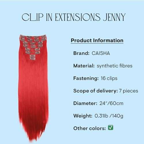 CAISHA XL 24" 7 Pieces Set CLIP IN EXTENSIONS Hairpiece Straight Light Blonde Mix CE7 2