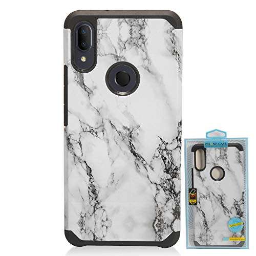 CELZEN - for Alcatel 3V (2019) 5032W - Hybrid Image Phone Case - AD1 Black Marble 4