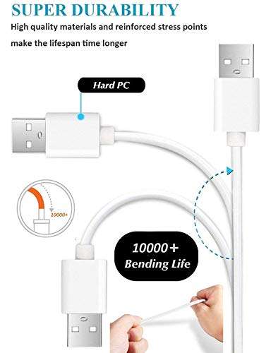 Ragav Enterprise Original Like Micro USB Data Rapid Charge Charger Sync Quick Fast Charging Android V8 Cable for Vivo V15 Pro (3.0 Ampere, 1 Meter, White) 3