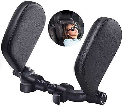 Cloyster Car Seat Headrest Pillow, Head Neck Support Sleeping Travel Seat Pillow with Cushion Foam,Premium Seat Head Pillow,360 Degree Adjustable Long Trip Rest Headrest Pillow for Kids Adult 1