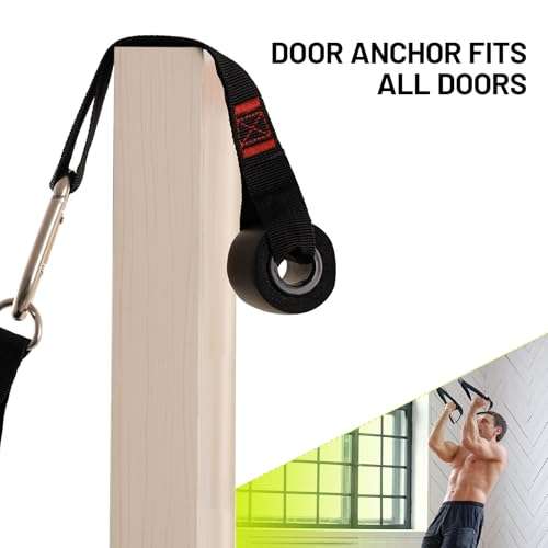 Slim Panda Door Anchor for Resistance Bands Exercises, Resistance Bands Anchor System,Door Gym Attachment for Home Fitness,Strength Training. 4