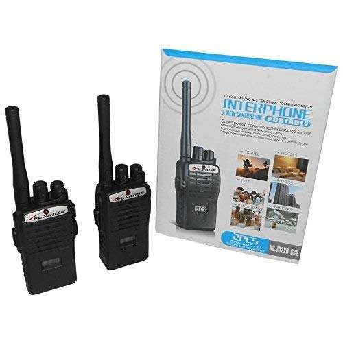 HALO NATION® Kids Walkie Talkie Set Police Style Walkie Talkie with Time Display Good Range and Clear Voice 4