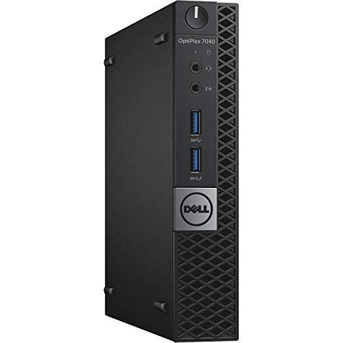 DELL OPTIPLEX 7040 6th Gen Micro Business Desktop Computer, Intel Quad Core i7 6700T up to 3.6GHz, 8G DDR4, 512G SSD, WiFi,HDMI, DP, Win 10 64-Bit Supports EN/ES/FR(CI5) (Renewed) 2