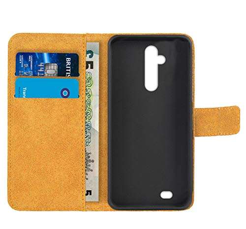 CaseExpert OUKITEL C12 Pro Case, Black Leather Kickstand Flip Wallet Bag Case Cover for OUKITEL C12 Pro 4