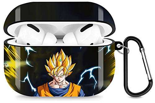 Dragon Ball Airpods Pro Case Personalise Custom, Airpods Pro Case Cover Compatiable with Apple Airpods Pro Case (2019),Full Protective Durable Shockproof Drop Proof with Keychain Compatible 1