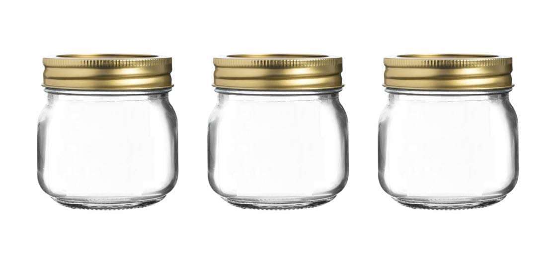 HOROMENT AIRTIGHT SQUARE JAR 250ML Storage Kitchen Organizer BPA Free Spices Jar Glass for Masala, Honey, Jams, Pickles, Cookies, Dry Fruits, Coffee Beans, Cereals, Snacks Transparent (250 ML-2 PCS) 1