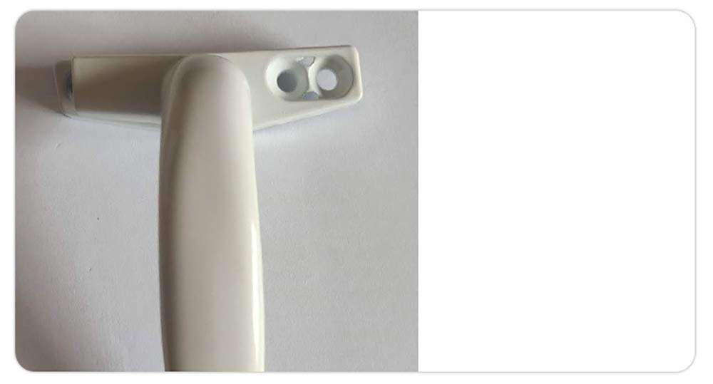 CYYDBB Door Handle Round Handle Seven-Word Flat Doorknobs Aluminum Alloy Door and Window Handle Door Levers Suitable for Aluminum Alloy Window Furniture Renovation Home Decoration(A Pair) 2