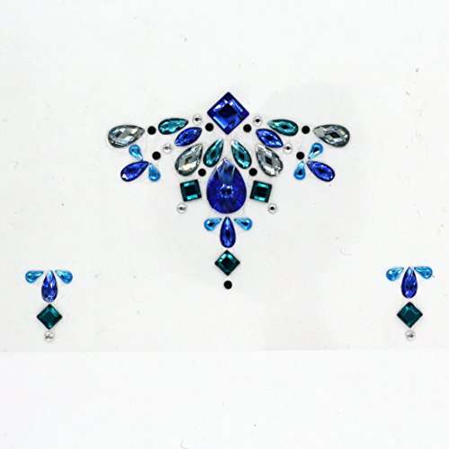 Caly CB-1002 Long Lasting Waterproof Face Gems Body Jewels Stickers for Carnival 3