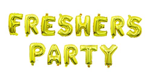 Almoda Creations 16 Inches Freshers Party Foil Decorative Banner in Gold Color