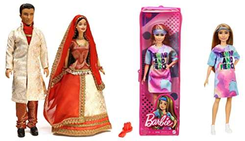 Barbie and Ken in India (Color & Design may vary)