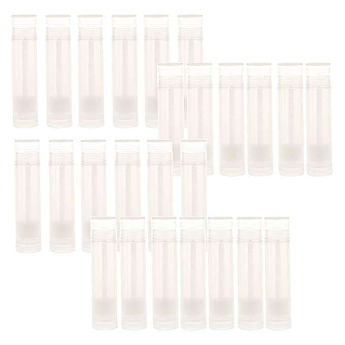 M.C. PIPWALA Pieces Clear Empty Plastic Lip Gloss Lip Balm Cream Tubes Lipstick Refillable Bottles Cosmetic Containers Set (Pack of 100) 4