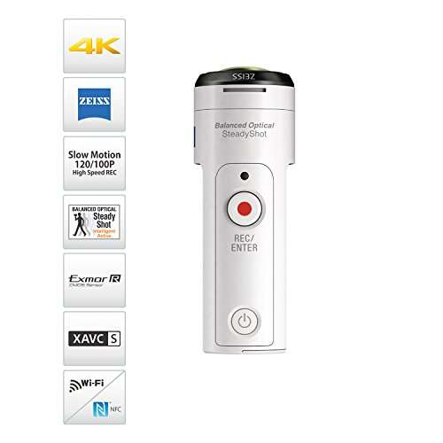 Sony Action Cam FDR-X3000 Digital 4K Video Camera Recorder (White) 3