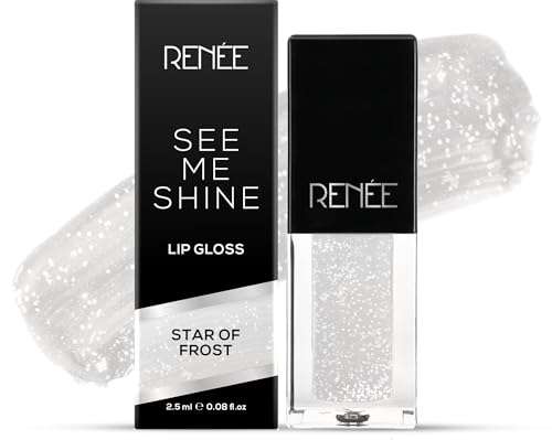 RENEE See Me Shine Lip Gloss - Star Of Frost 2.5ml, Non Sticky & Non Drying Formula| Long Lasting Moisturizing Effect| Compact and Easy to Carry 1