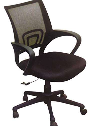 Simnani Furnitures Set of Loft Mid Back Mesh Office Chair (Black) (2)