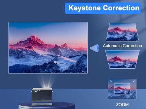 TOPTRO Q9 Max Projector 4K Ultra HD Support, HDMI ARC 16000 Lumens 270° Rotatable, Auto Focus1080P Native, Auto Keystone 5G WiFi, BT, YouTube, Netflix, Prime, Hotstar and More 4