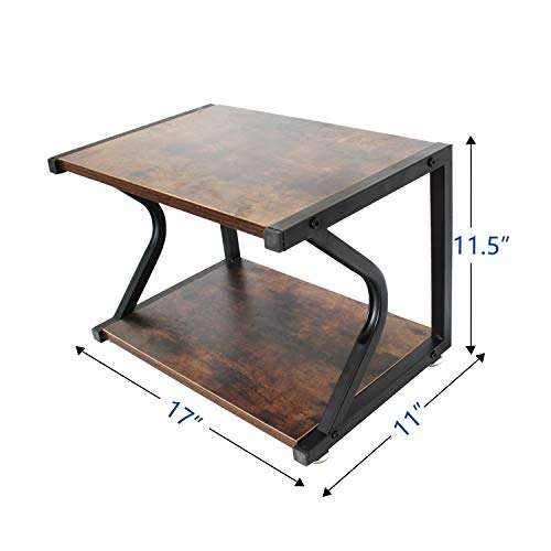 Unistyle Printer Stand with Anti-Skid Pads for Space Organizer,Desktop Stand for Printer as Storage Shelf, Book Shelf, Double Tier Tray for Home Office Organization 6