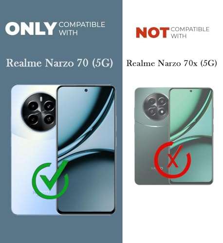 Jkobi Back Cover Case for Realme Narzo 70 5G (Matte Liquid Silicone | Micro-Fiber Cloth Inside | Camera Protection | Shockproof | Green) 4